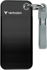 Verbatim USB nøglering 3.2 Gen 2 512GB, Sort