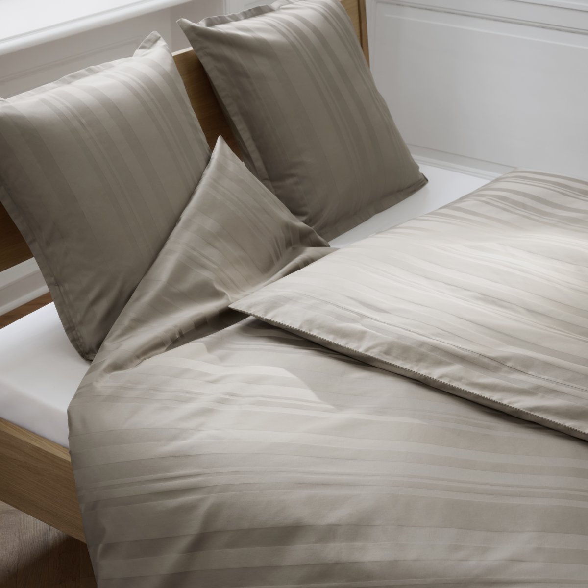Georg Jensen Damask Sequence Sengesæt brun, 2 stk