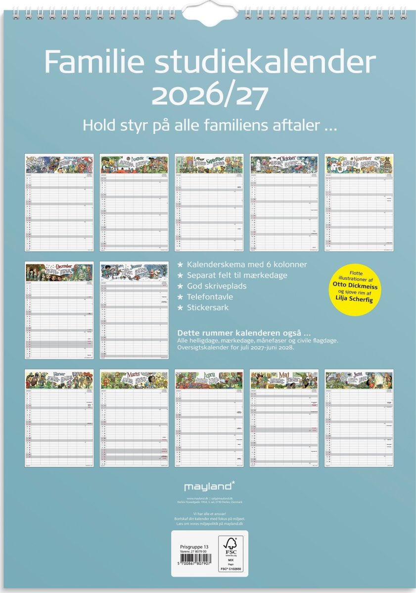 Mayland 26/27 Familiekalender, Dickmeiss/Scherfig