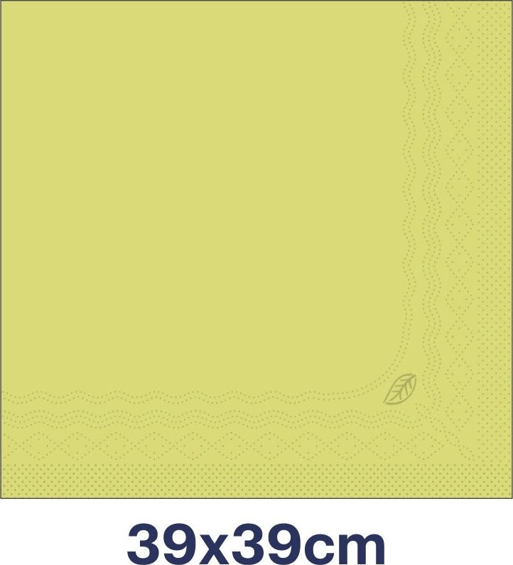 Tork Middagsserviet, 3-lag, Lime, 100 stk.