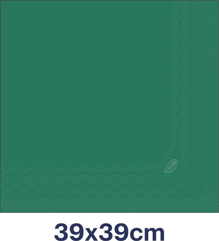 Tork Middagsserviet, 3-lag, Mørkegrøn, 100 stk.