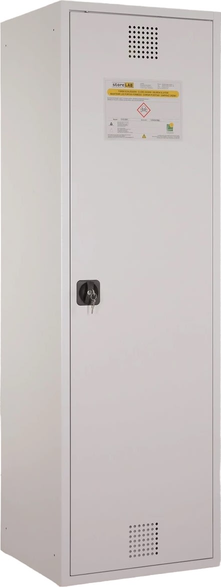Kemiskab til giftig kemi, 600x500x1950 mm.