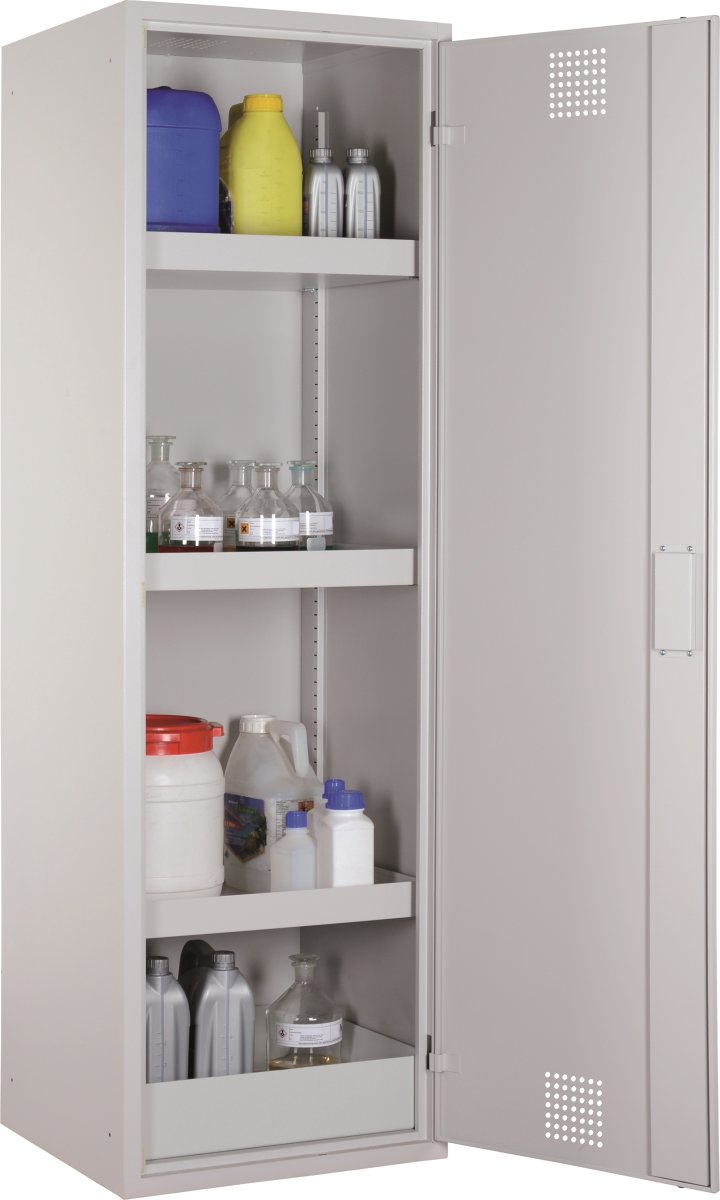 Kemiskab til giftig kemi, 600x500x1950 mm.