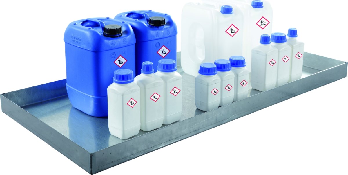 Hylde til brandsikkert kemiskab, 1190x598 mm.