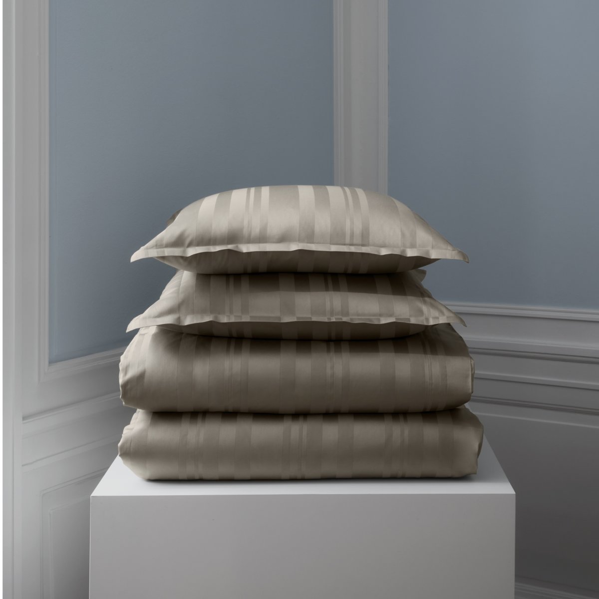 Georg Jensen Damask Sequence Sengesæt brun, 2 stk