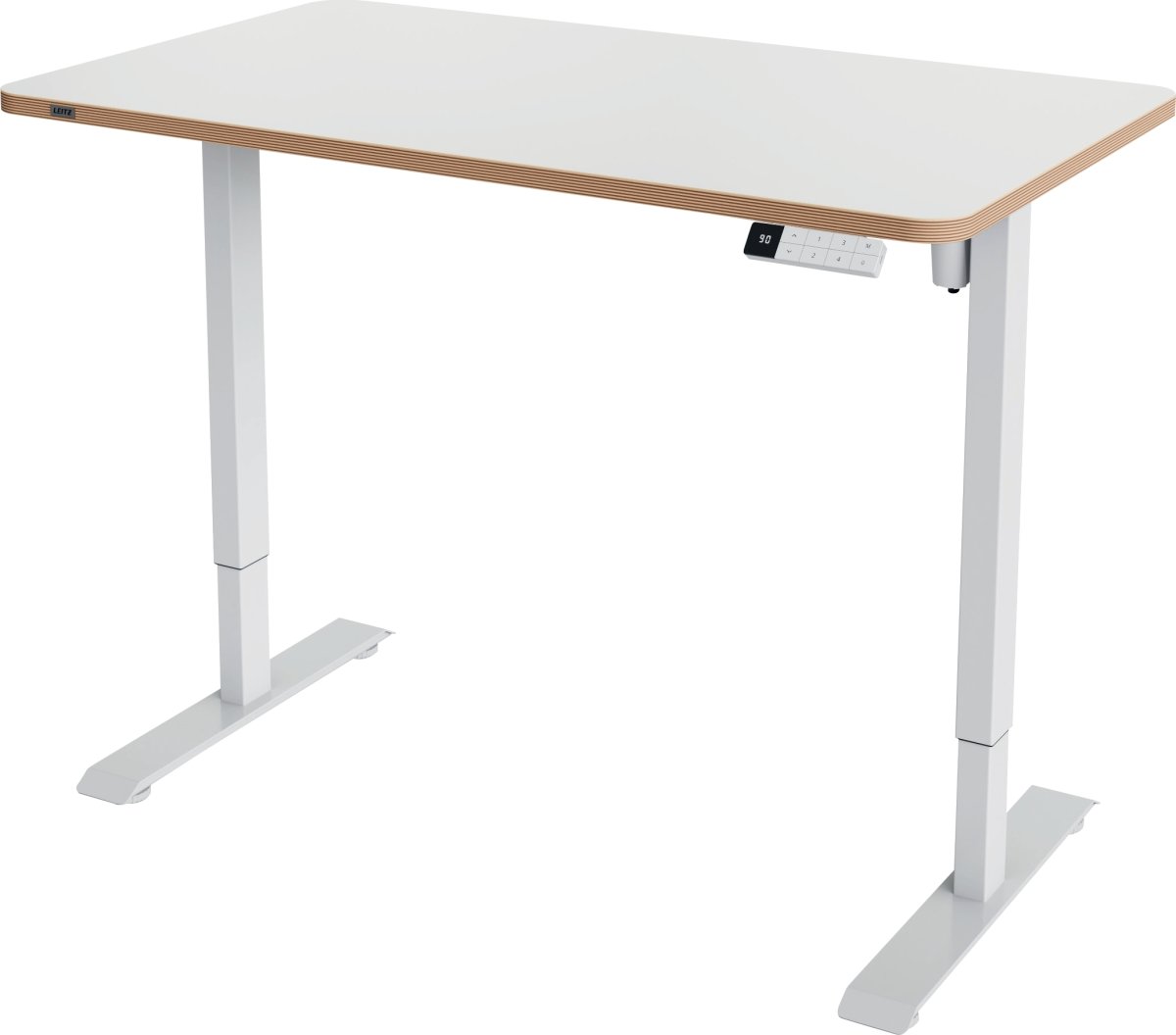 Leitz Ergo sidde-/ståbord 120x70 cm, hvid