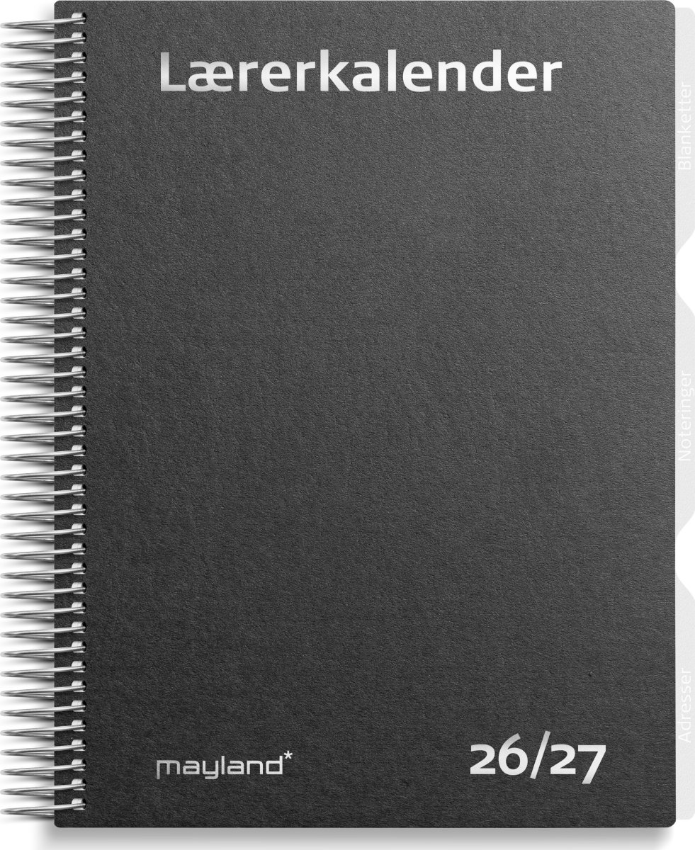Mayland 26/27 Lærerkalender, sort