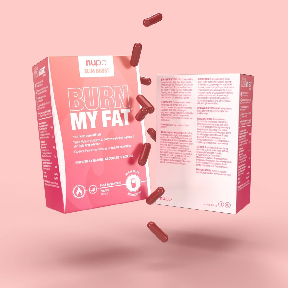 Nupo Slim Boost Burn My Fat, 30 kapsler
