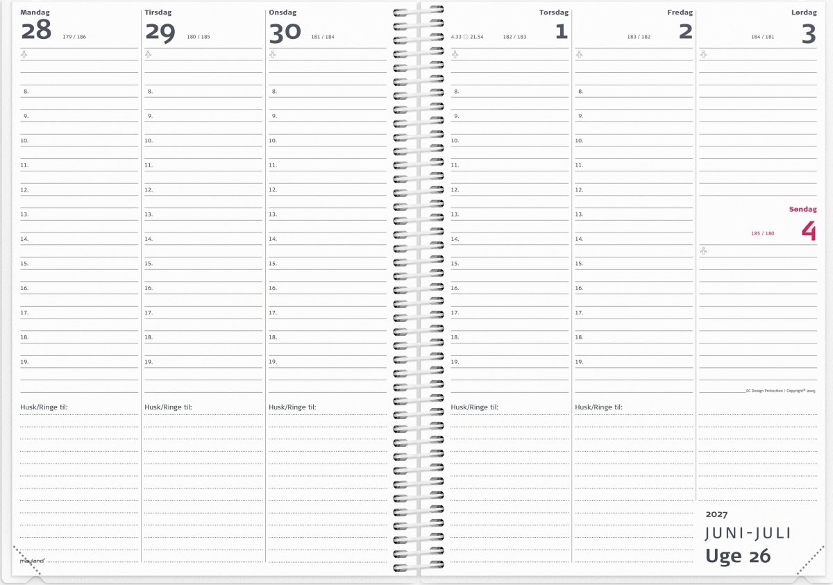 Mayland 26/27 Lærerkalender, 2i1