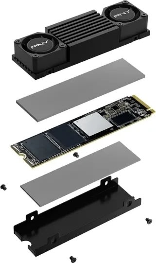 PNY Krypteret Hukommelseskort- CS3150 - 2 TB - SSD