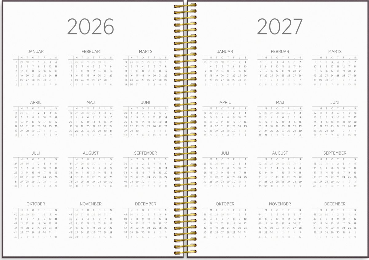 Mayland 26/27 Kalender, Organizer & Notes, design