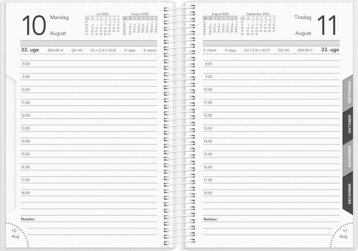 Mayland 26/27 Kalender, Basic