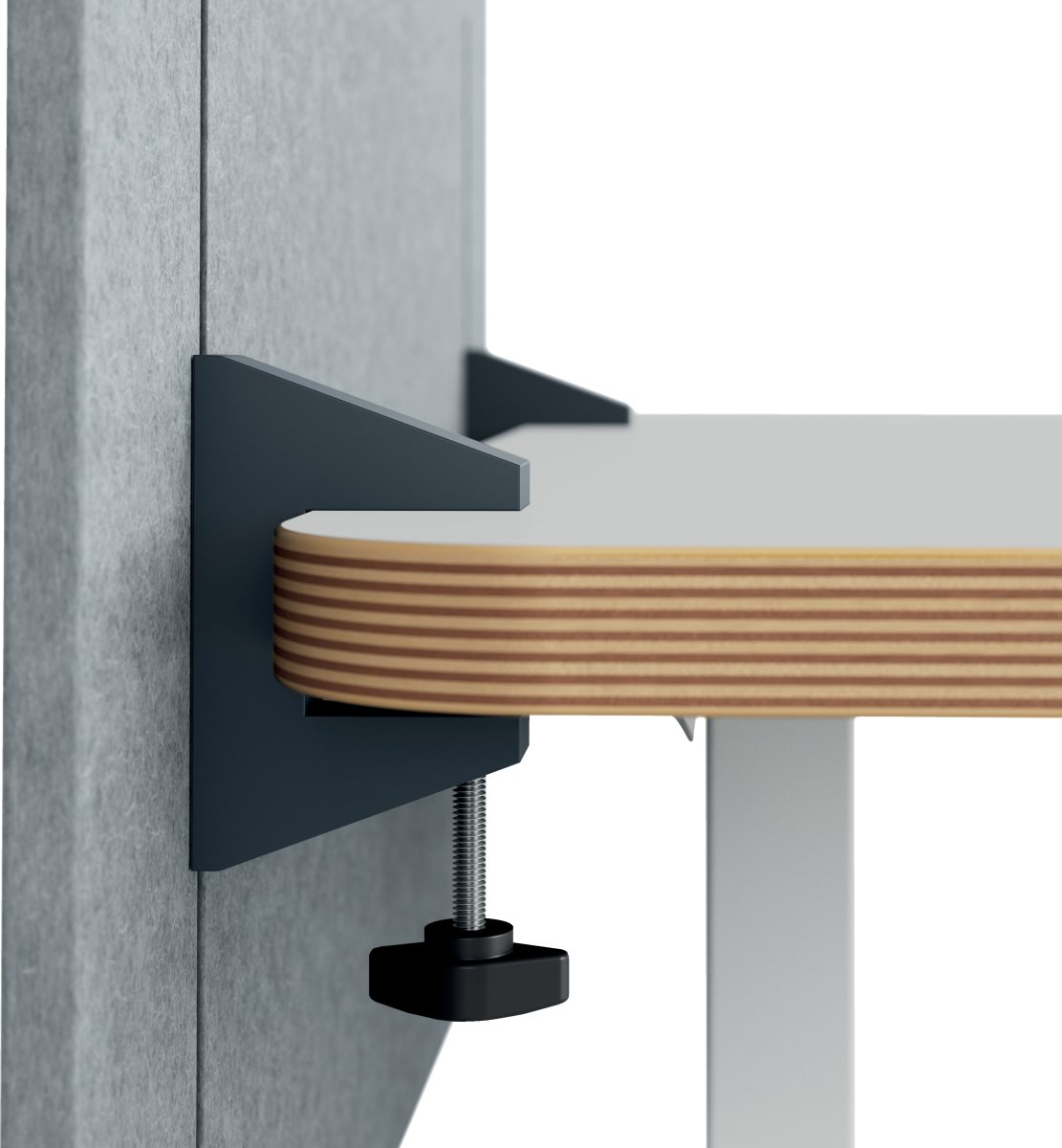 Leitz bordskærmvæg højdejust. 60x70cm, grå