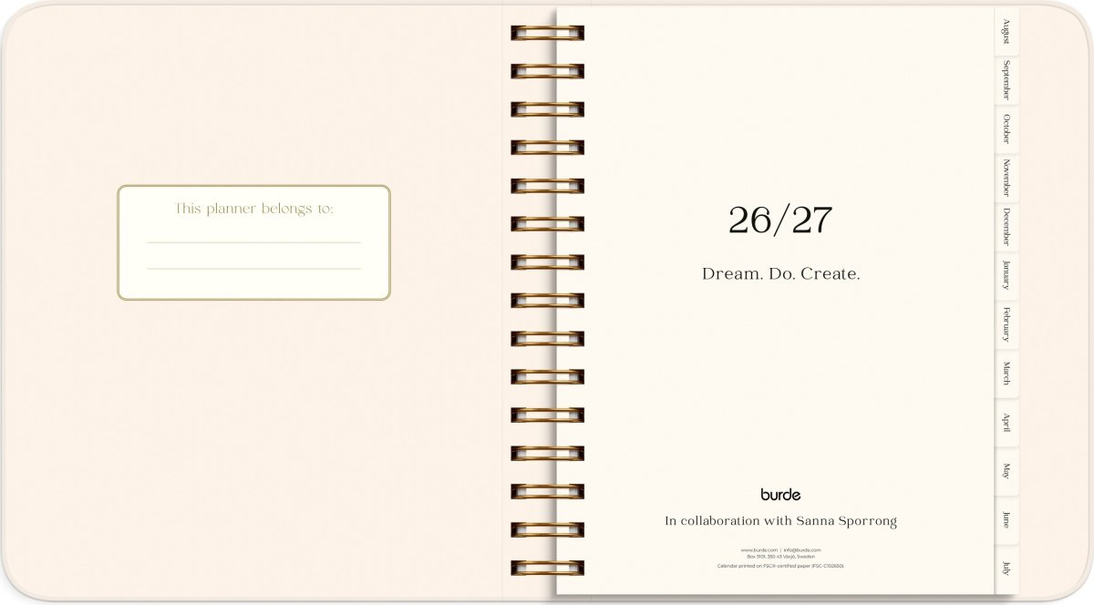 Mayland 26/27 Kalender, Life Planner P. Flowers