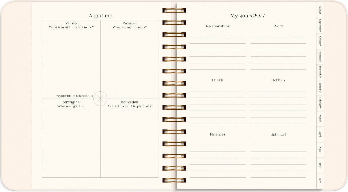 Mayland 26/27 Kalender, Life Planner P. Flowers
