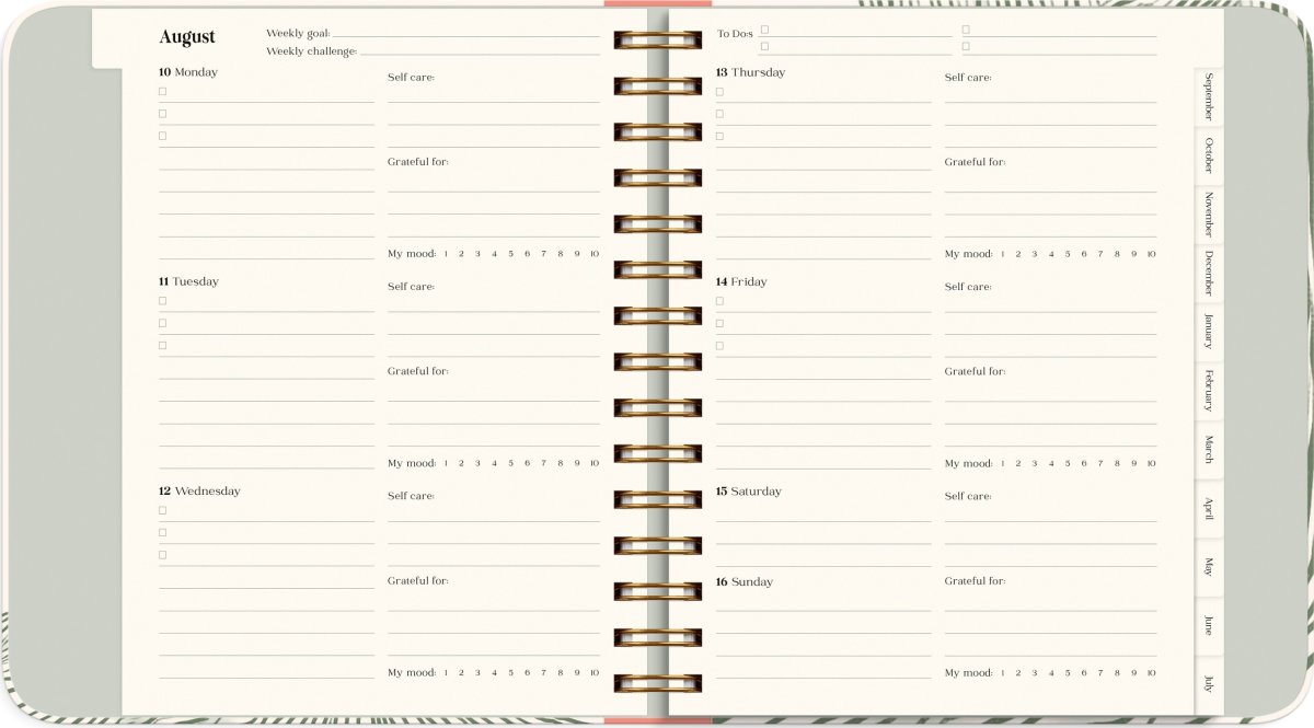 Mayland 26/27 Kalender, Decor Green Flow