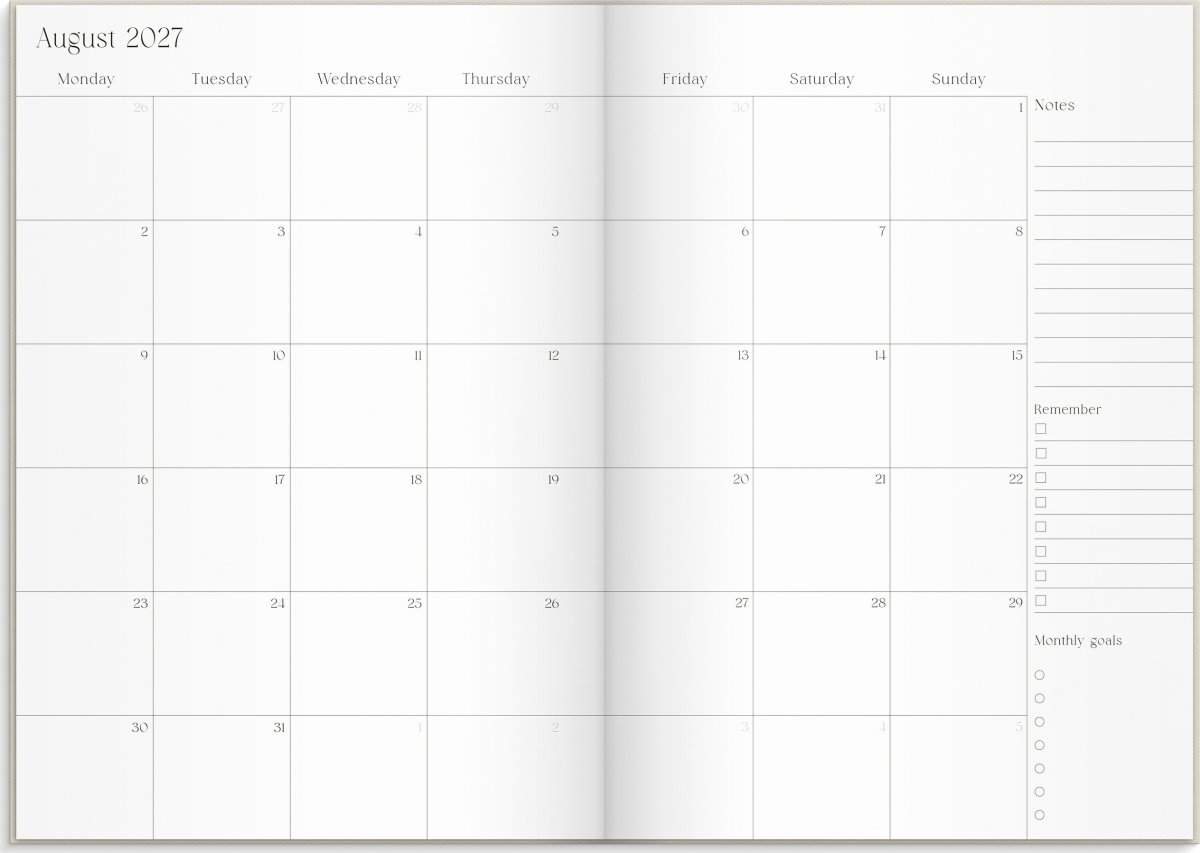 Mayland 26/27 Kalender, Student Planner