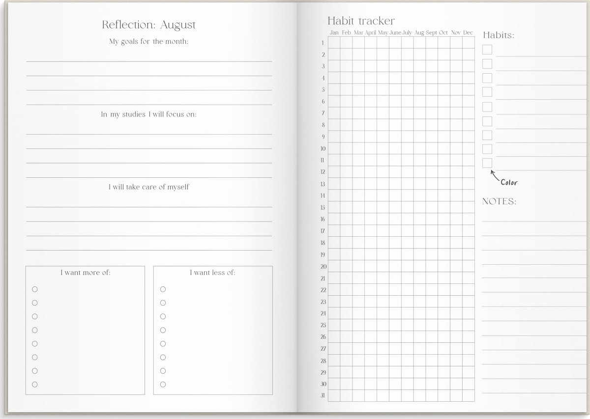 Mayland 26/27 Kalender, Student Planner