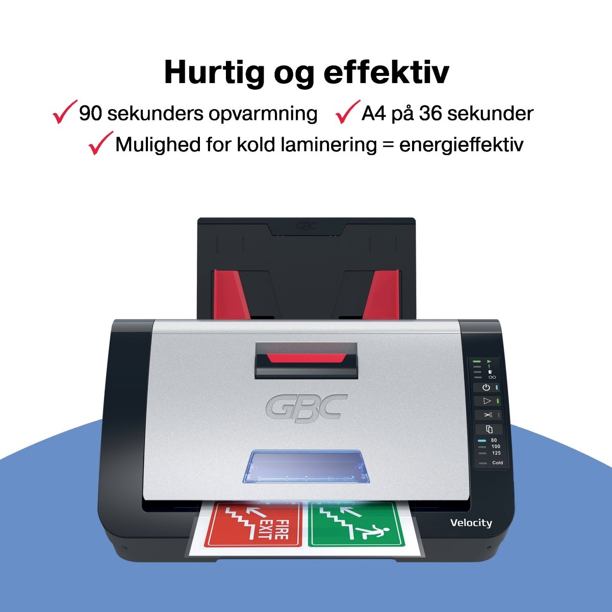 GBC Lamineringsmaskine Velocity-A4 semi-auto