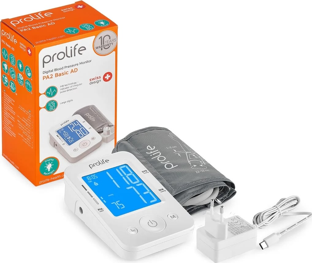 Prolife Blodtryksmåler Digital PA2 Basic AD