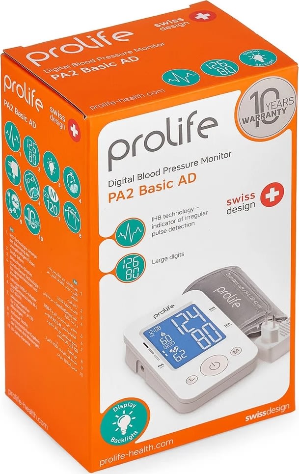 Prolife Blodtryksmåler Digital PA2 Basic AD