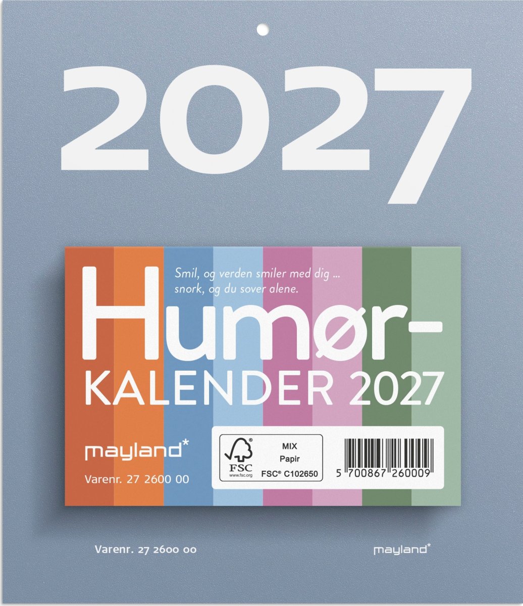 Mayland 2027 Afrivningskalender, humør