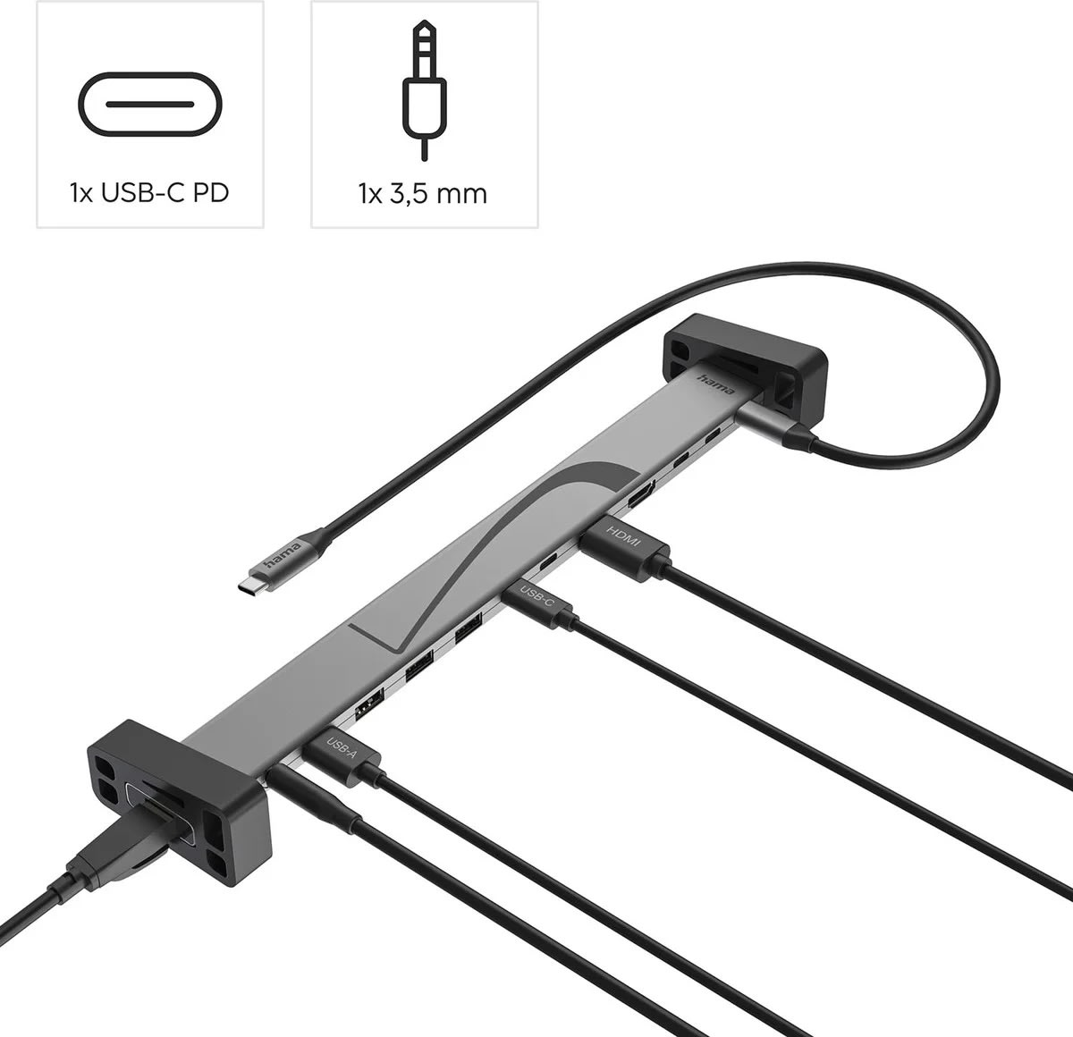 Hama Dockingstation USB-C 12 Porte