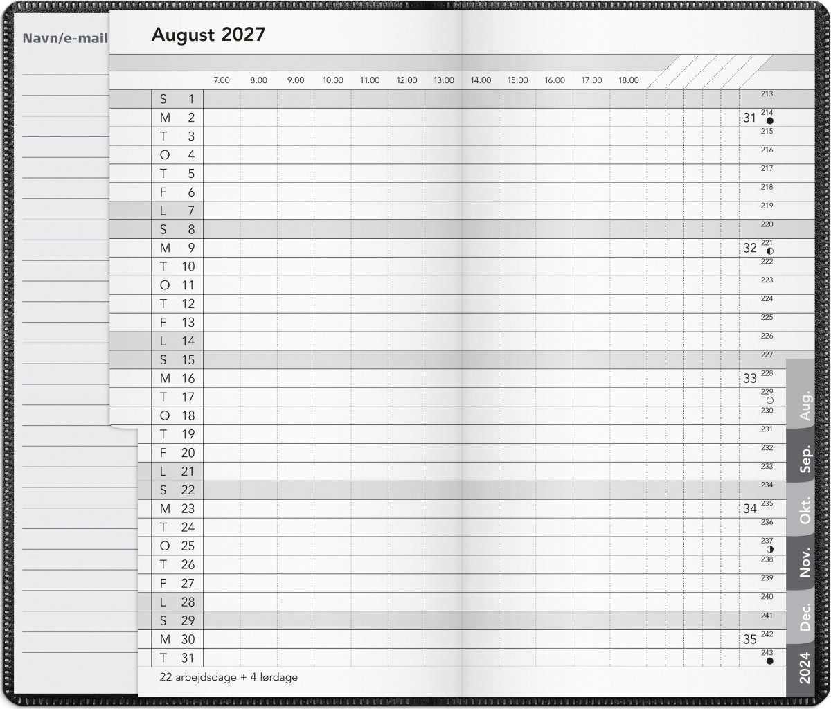Mayland 2027 Basic Månedskalender