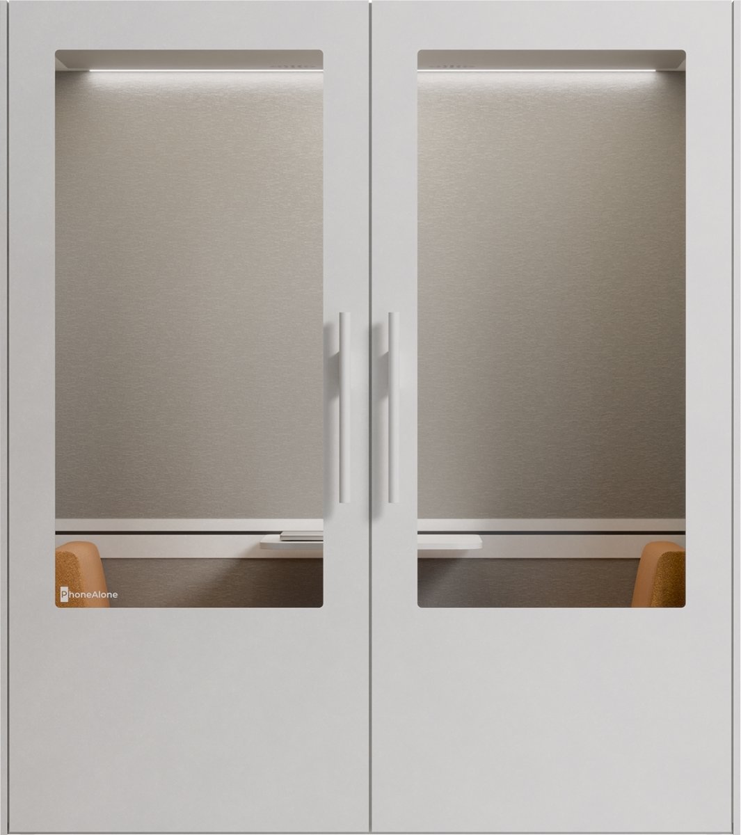 PhoneAlone Dobbeltboks, 2 pers., Hvid