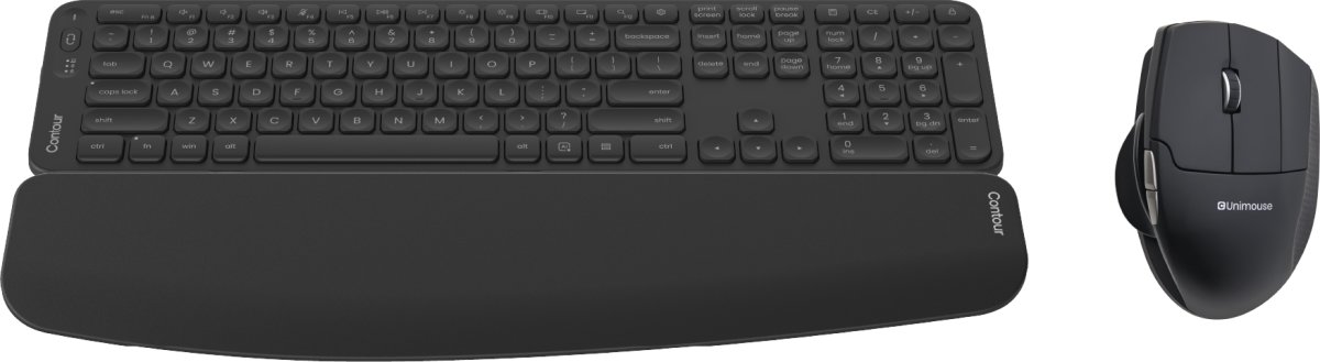 Contour UniMouse, Keyboard & Wrist Rest, Bundle