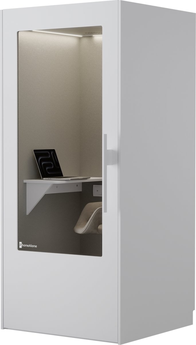 PhoneAlone Telefonboks, Hvid