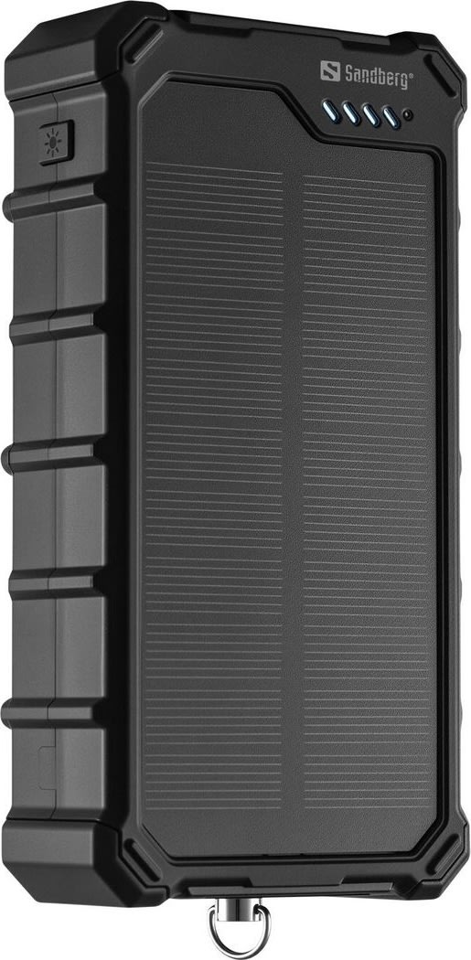 Sandberg Powerbank m. solcelle - CampLED 20000 mAh