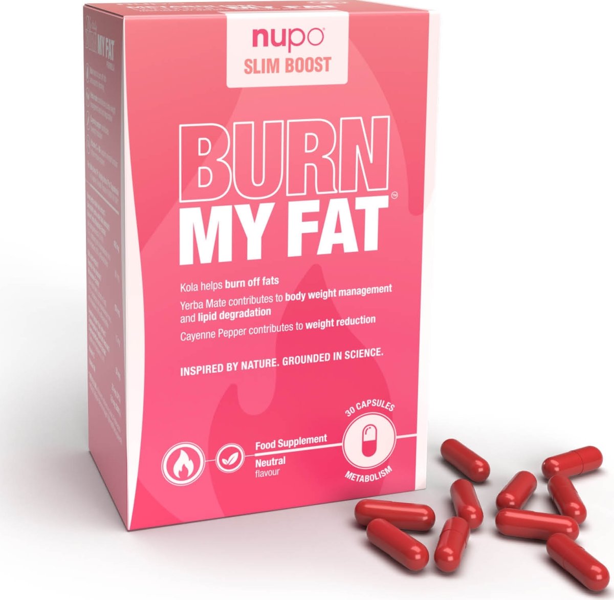 Nupo Slim Boost Burn My Fat, 30 kapsler