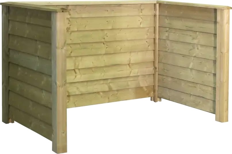 Plus Klink Renovationsskjuler, 2 spande, natur