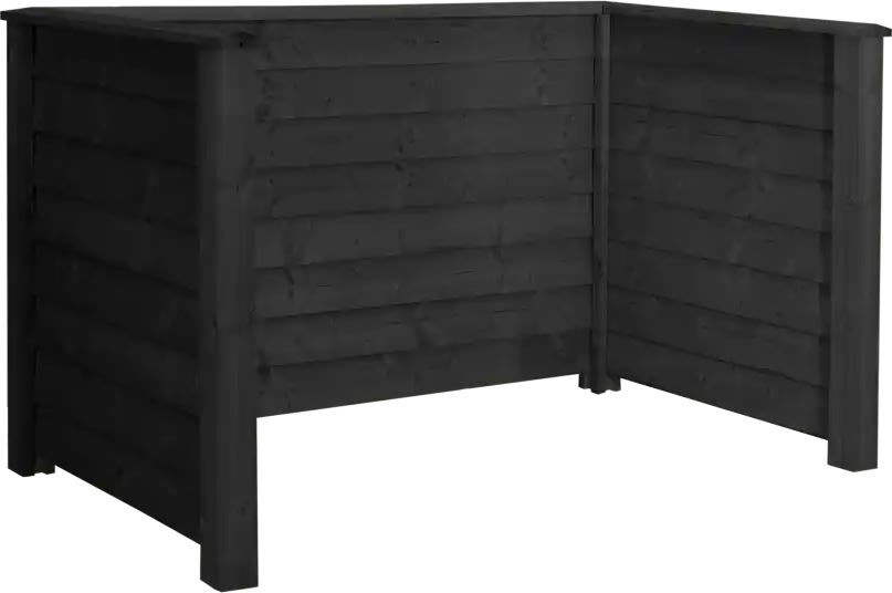 Plus Klink Renovationsskjuler, 2 spande, sort