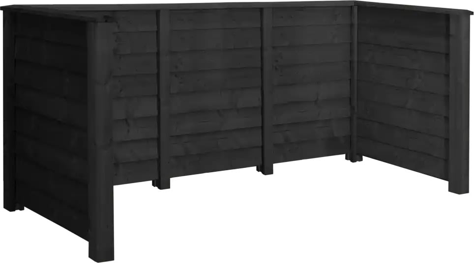 Plus Klink Renovationsskjuler, 3 spande, sort