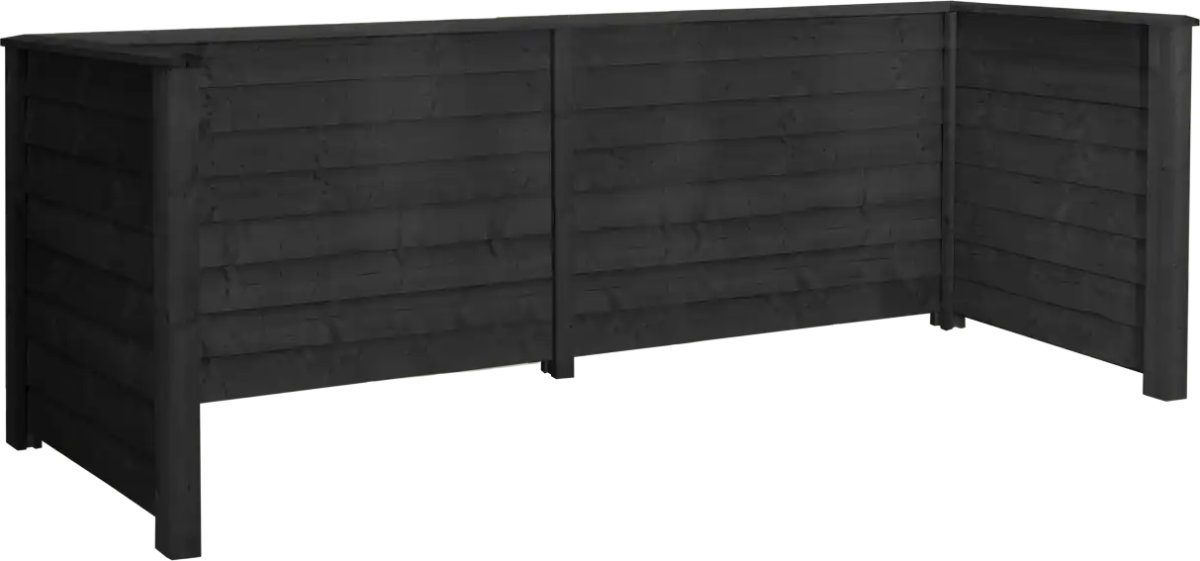 Plus Klink Renovationsskjuler, 4 spande, sort