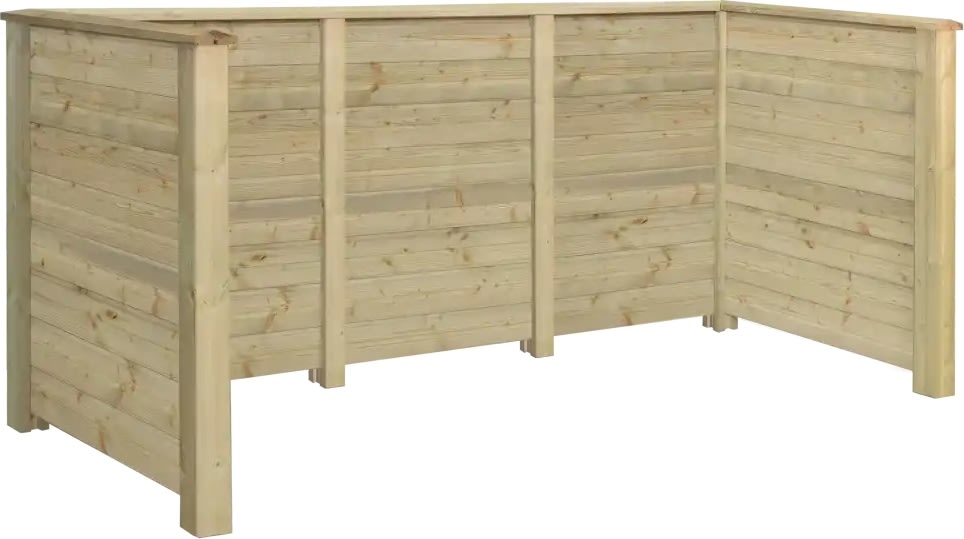 Plus Plank Renovationsskjuler, 3 spande, natur