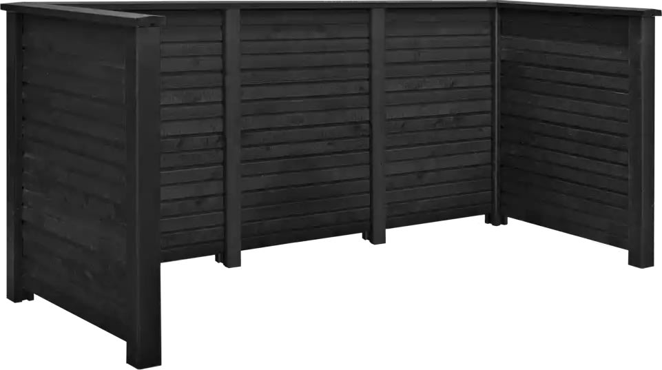 Plus Plank Renovationsskjuler, 3 spande, sort