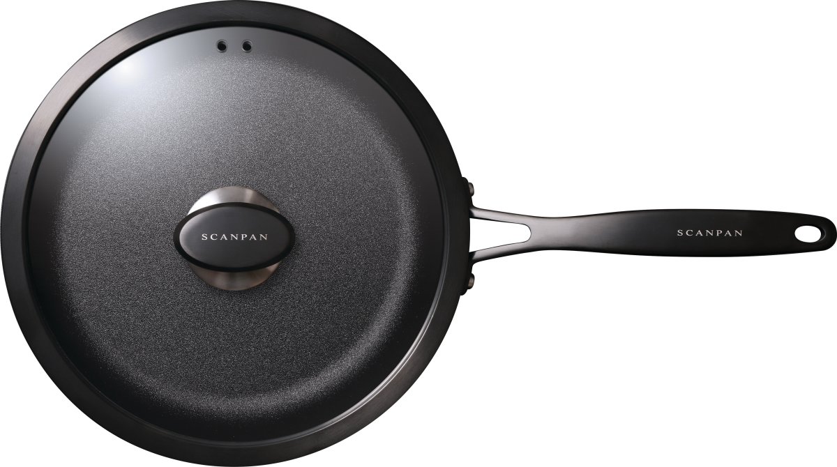 Scanpan Pro SB+ Sauterpande med glaslåg, 28 cm.