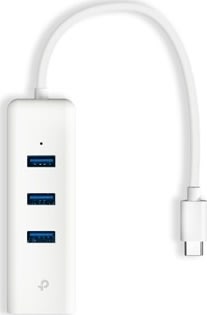 TP-Link 3-Port Hub & ethernet Adapter, USB-C