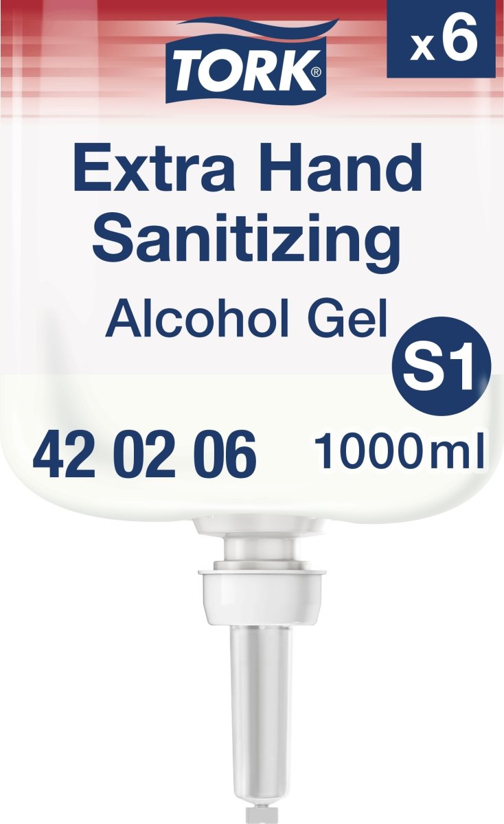 Tork S1 Extra Alkohol Hånddesinfektion Gel, 1 L