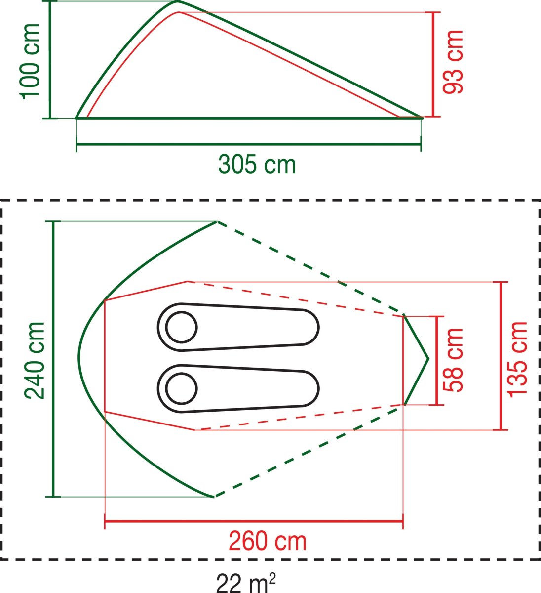 Coleman Bedrock to personers telt