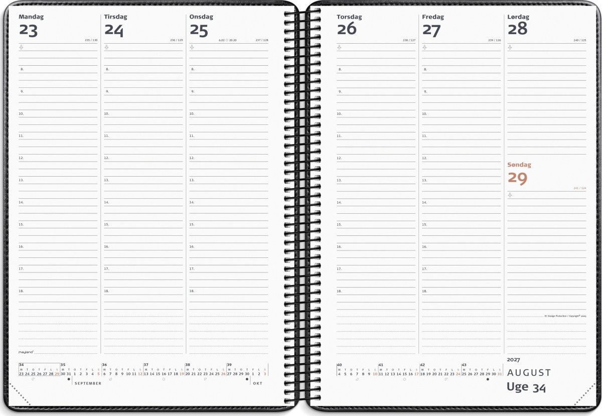 Mayland 2027 Kalender, Diplomat, kunstskind