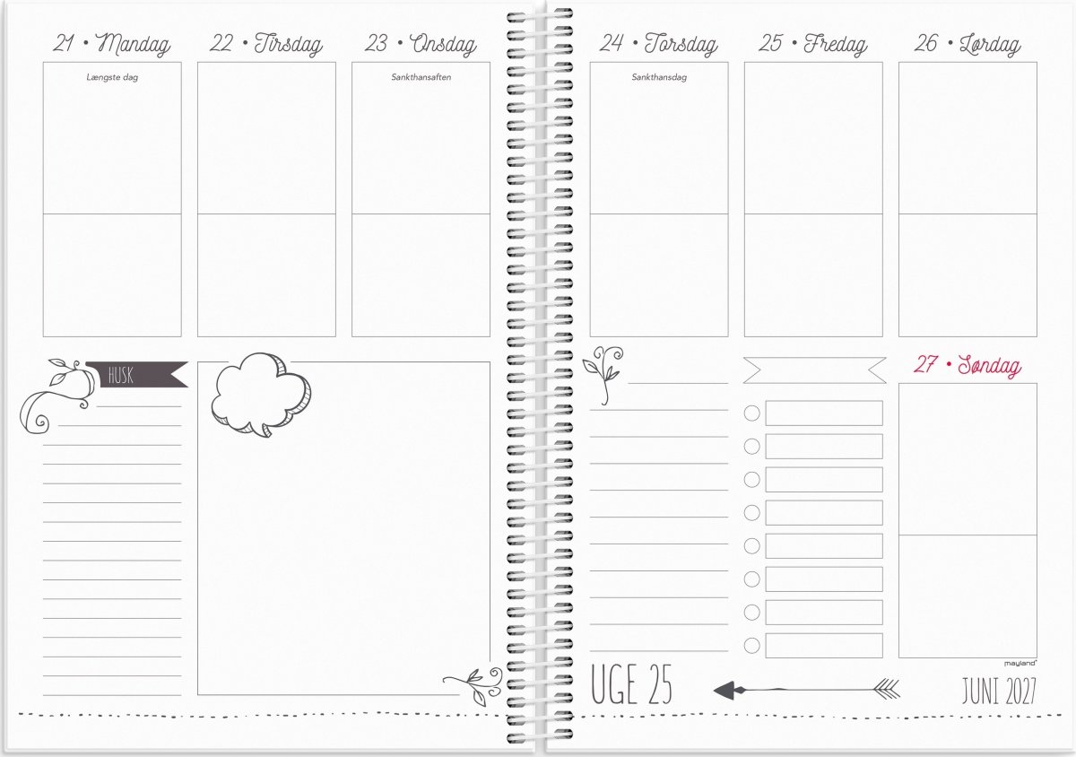 Mayland 2027 Kalender, Doodle 1