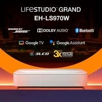 Epson projektor EpiqVision Ultra LS970W, hvid