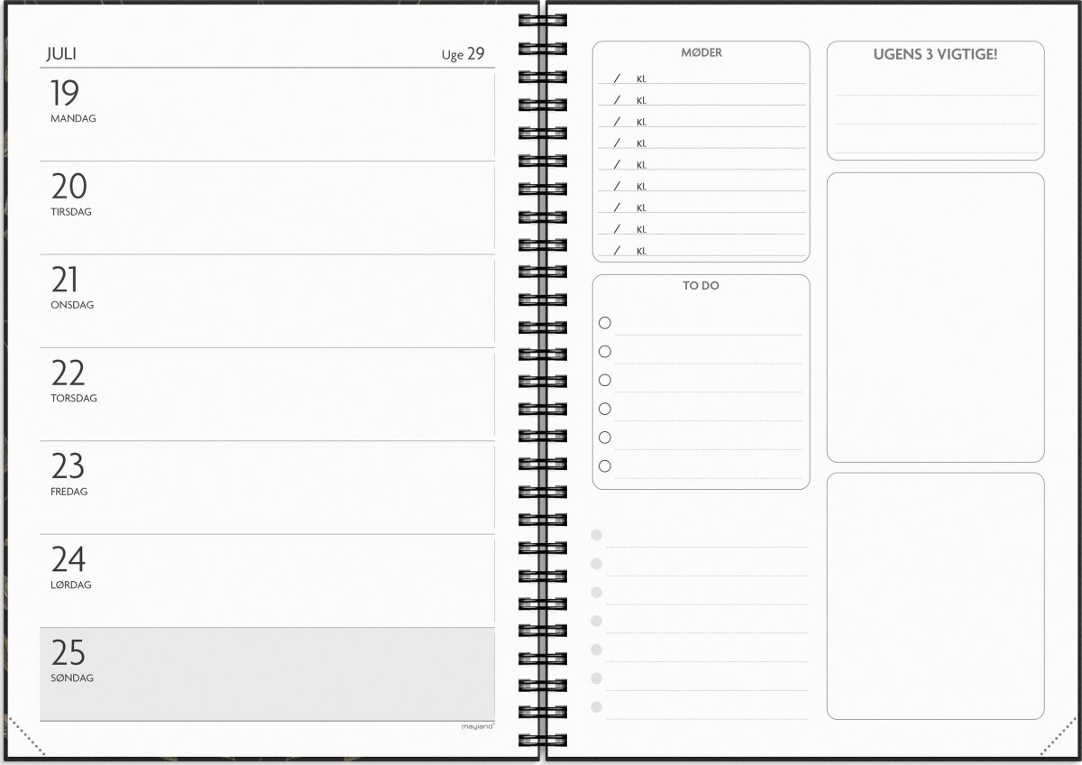 Mayland 2027 Kalender, Få det gjort