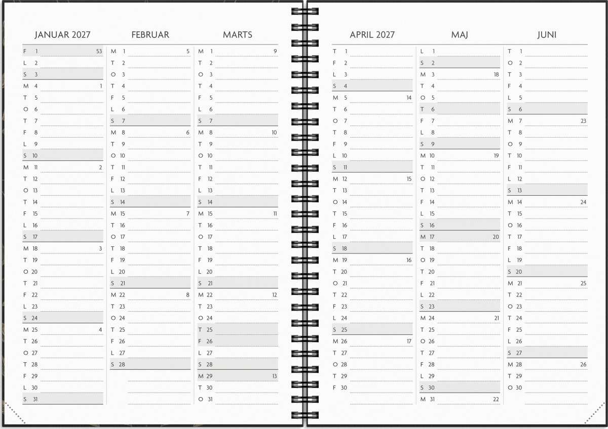 Mayland 2027 Kalender, Få det gjort
