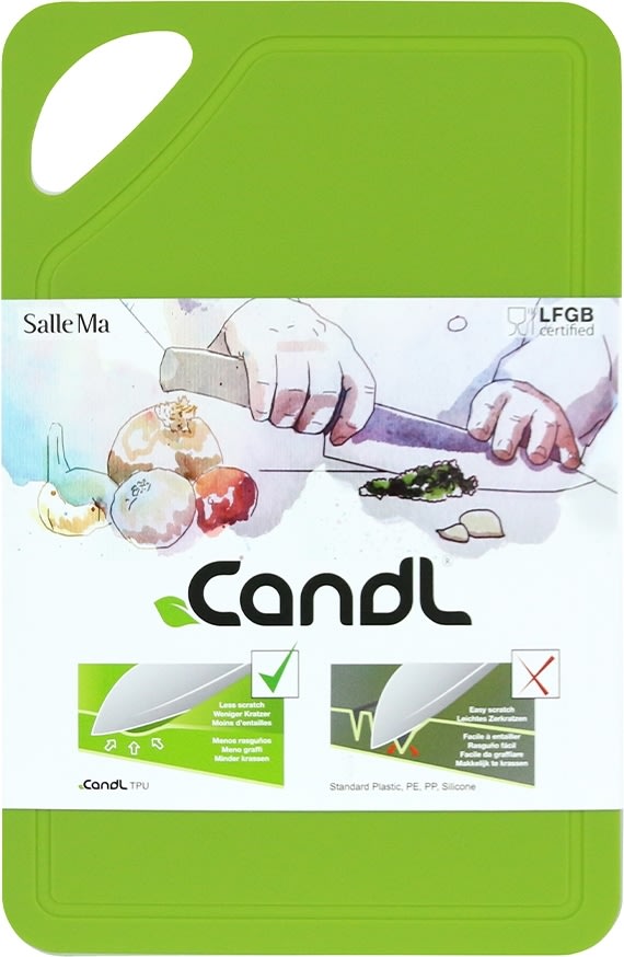 Candl TPU Skærebræt, 26x17 cm, grøn