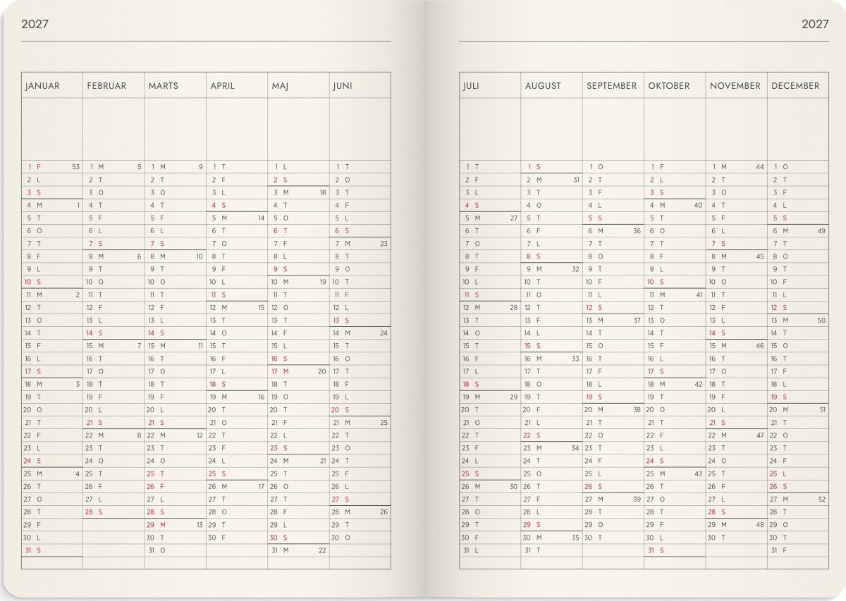 Mayland 2027 Kalender, Forma Deluxe høj., A5, brun